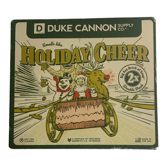 Duke Cannon Holiday Cheer Big Ass Brick Soap Special Box Double Pack Mens Gift - Picture 2 of 4